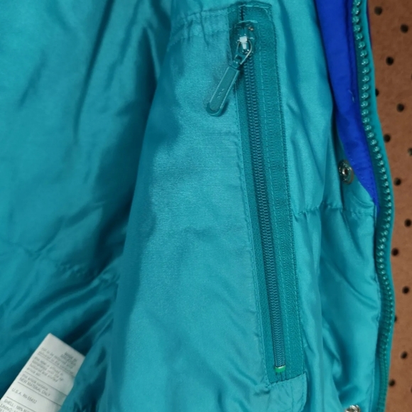 FERA SKIWEAR Ladies Retro 80s 90s Snow puffer Jacket Multicolor Size 10 - Picture 11 of 12